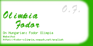 olimpia fodor business card